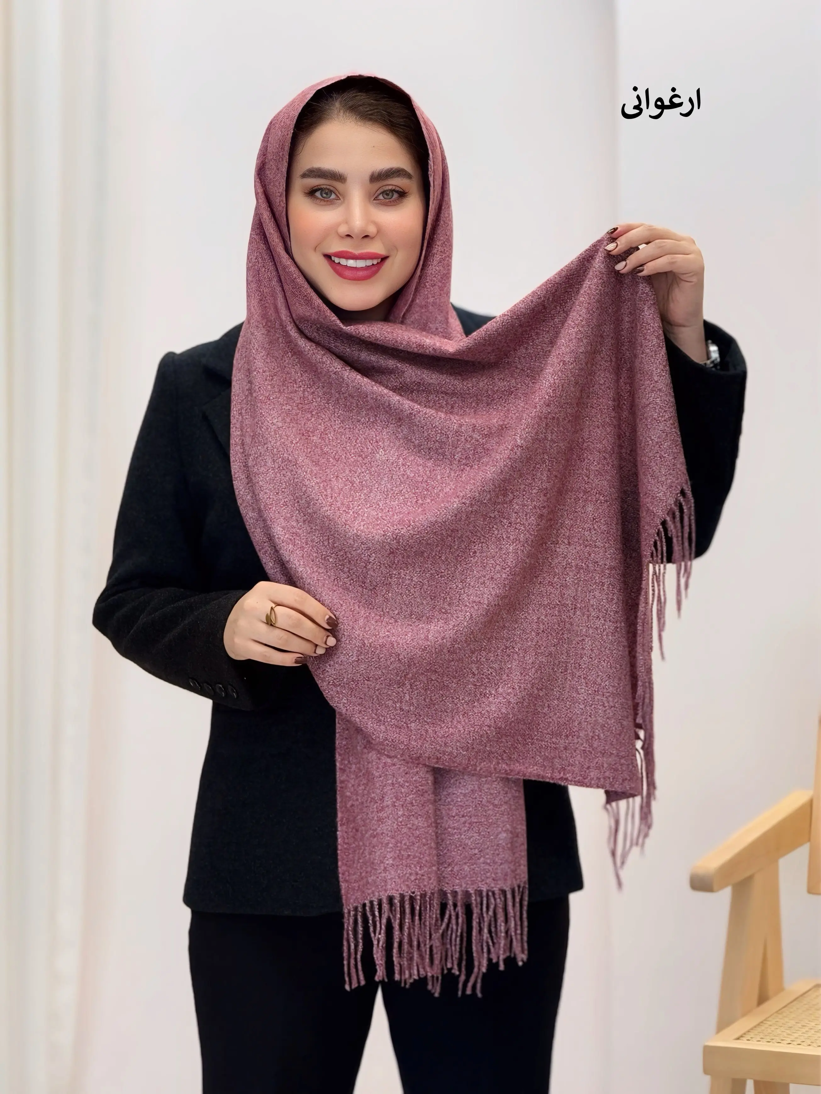 3668-شال موهر دونه برفی